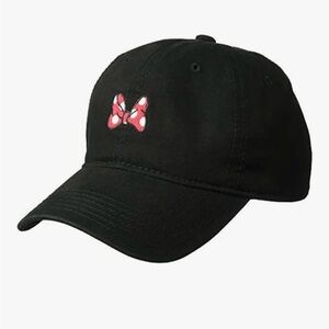 Disney Black Minnie Mouse Cap Baseball Hat NWOT